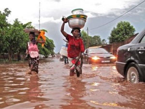 pluie diluvienne bamako eau trombe