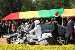 Cortege ibrahim boubacar keita president  republique mali