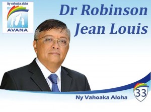 Jean-Louis Robinson candidat election presidentielle Madagascar