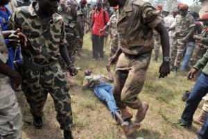 Un homme lynché à Bangui après une cérémonie militaire