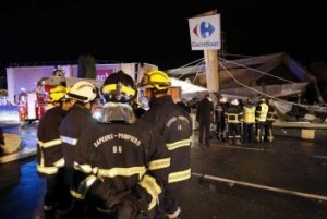 France (Nice): Le toit d’un hypermarché s’effondre sans faire de victime