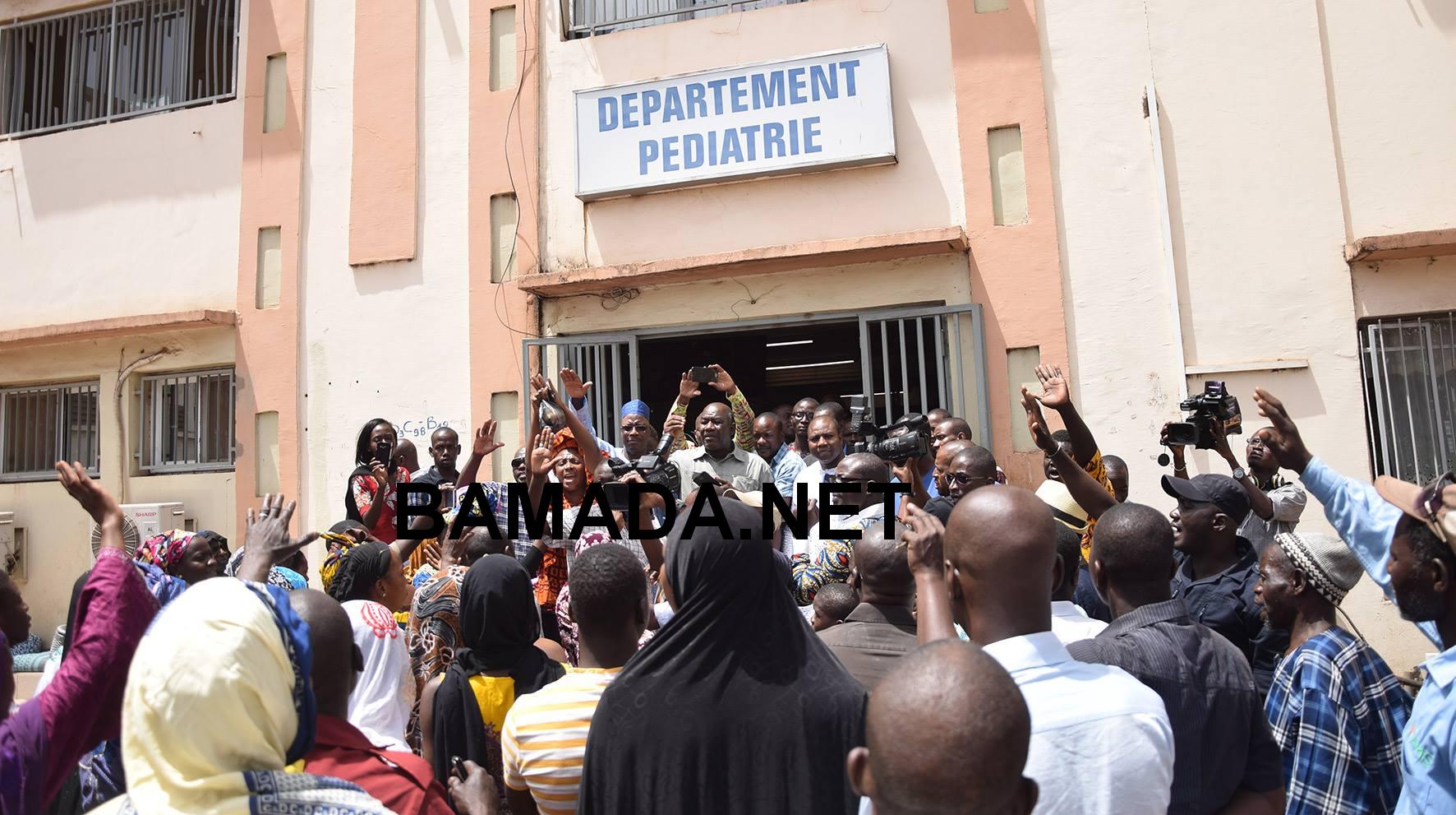 nouhoum togo pdes opposition rencontre visite hopital cscom medecin greve pediatrie