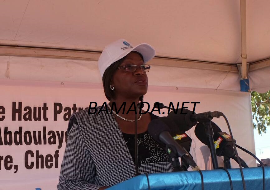 traore seynabou diop ministre equipement lancement chantier route voie bitumage travaux construction
